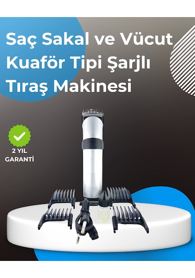 Profesyonel Saç Ve Sakal Tıraş Makinesi - Tam Aksesuar Setli