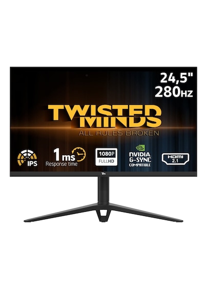 twisted minds tm24fhd280ips 245 280 hz 1 ms hdmi dp ips monitor 66962732