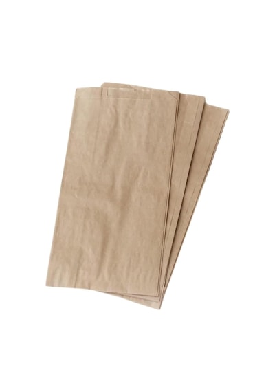 Gizpak Şamua Kraft Kese Kağıdı Çizgili 500gr 15x28x8 100 Adet