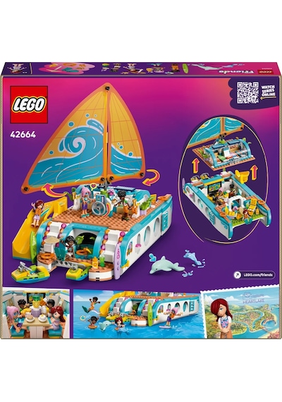 LEGO® Friends Gezi Teknesi Macerası 42664 - 8 Yaş ve Üzeri Çocuklar için Yaratıcı Oyuncak Yapım Seti (685 Parça)