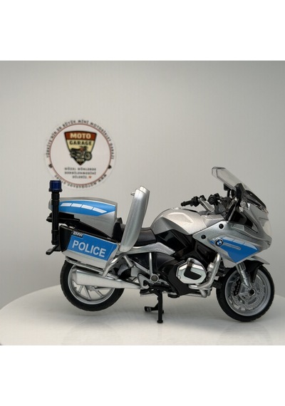 Bmw R1250 Rt-p Polis Motosikleti - 1:18 Ölçek 12cm Kutulu Standlı Diecast Model