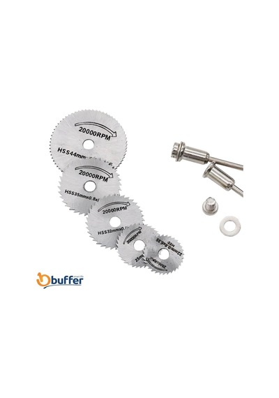 Zhltools 6 Parça Mini Matkap Ucu Ahşap Kesme Yuvarlak Çelik Bıçak Testere Diski