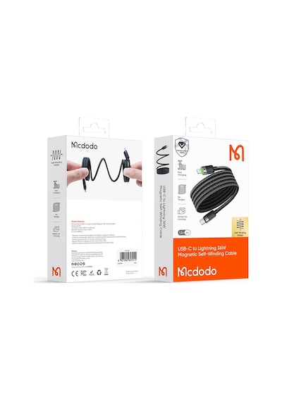 Mcdodo CA-2010 36 W 1.2 M Type- C Manyetik Sarılabilir Şarj Kablosu