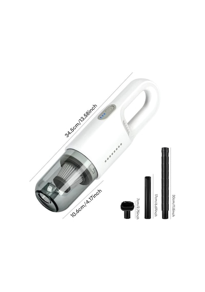 Şarjlı Araç İçi Süpürge Taşınabilir Hafif Ev Ofis Kullanımına Uygun 120w 8000pa Vacuum Cleanner