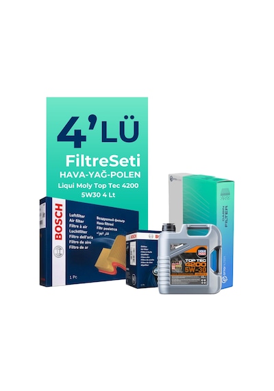 Skoda Rapid 1.4 Dizel Filtre Bakım Seti Liqui Moly Motor Yağlı 2015-2018 4 Lü 8200BKMFLSHNGFL19502