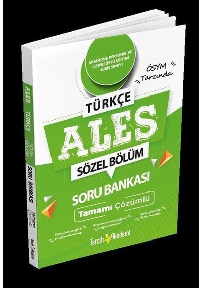 Ales Türkçe Tamamı Çözümlü Soru Bankası / Kolektif