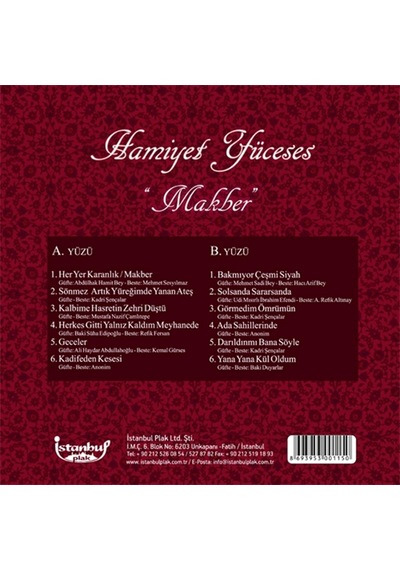 Hamiyet Yüceses - Makber Plak