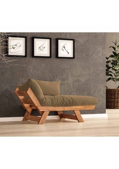 Woodesk Adalar Masif Tik-camel Renk Berjer Cpt8152-140