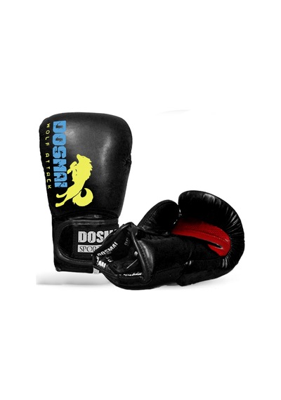 Dosmai Profesyonel Hava Alır Boks Kick Boks Eldiveni Siyah El344 Siyah