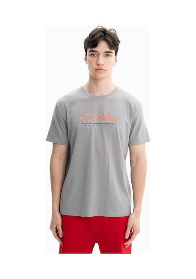 AR-MA Arma Erkek Regular Fit Örme Süprem Penye Bisiklet Yaka Tişört Y27344471501 Gri