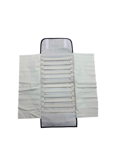 Deri Kumaş Kahve Renk 64 / 25 Cm Küpe Sergileme Seyahat Çantası