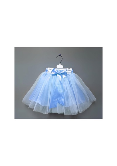 Çlm Store Kız Çocuk Fiyonklu Hayal Tütü Tüllü Etek Bebe Mavisi Bebe Mavisi