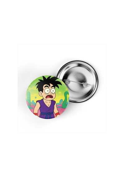 Gohan - 44 Mm İğneli Çanta Rozeti - 5 Adet Diğer
