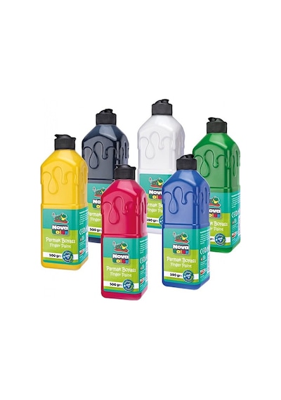 Nova Color Parmak Boyasi 500 Gr 6 Li Çok Renkli
