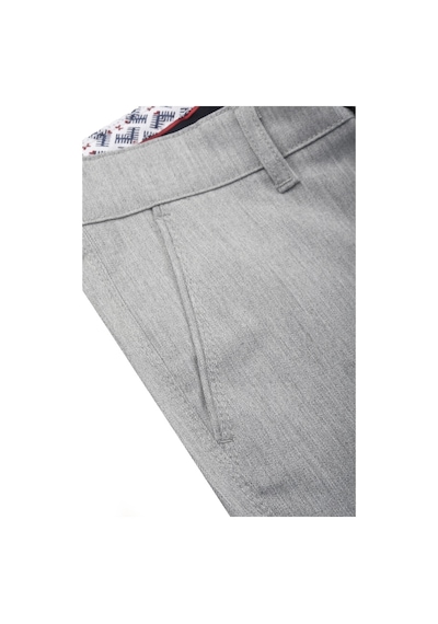 Deepsea Erkek Gri Modern Fit Likralı Kumaş Pantolon Günlük & Ofis Kullanımı 2602020 Gri