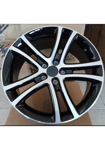 5x112 18 İnç Savannah Jant Modeli Siyah Elmas Kesim Volkswagen Audi Seat Skoda Uyumlu Jant Bir Takım 4 Adet