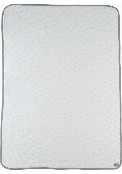 Çift Katlı Bebek Battaniyesi Üçgen Yıldız Desenli Yeşil 80X100 Cm - Yeşil