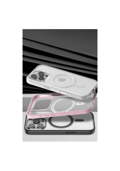 Magicool Venco Apple iPhone Uyumlu 15 Pro Max Joly Magsafe Kapak - Beyaz