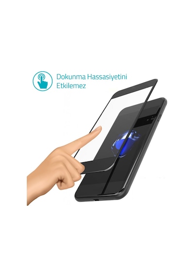 Bufalo Samsung Galaxy Uyumlu J7 Prime 5D Cam Ekran Koruyucu Beyaz