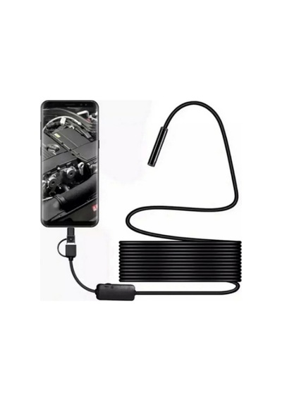Endoskop Yılan Video Led Li 10 Metre 7 Mm Sert Kablo