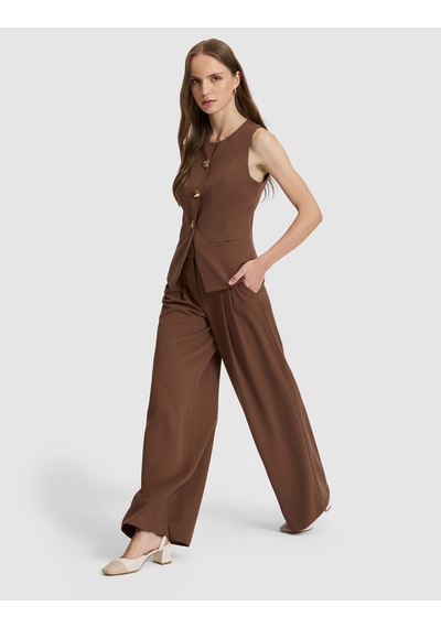 Pierre Cardin Kadın Kahverengi Yelek Dokuma 50320344-vr029