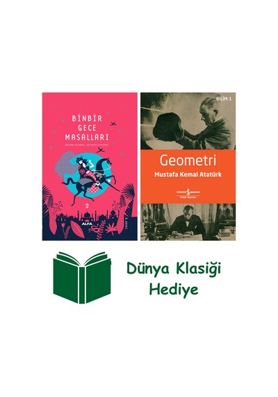 Binbir Gece Masalları 2 Ciltli + Geometri + Dünya Klasiği Hediye