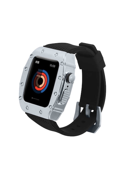 Xemu Watch 44mm Uyumlu Krd-65 Kordon-siyah-gümüş