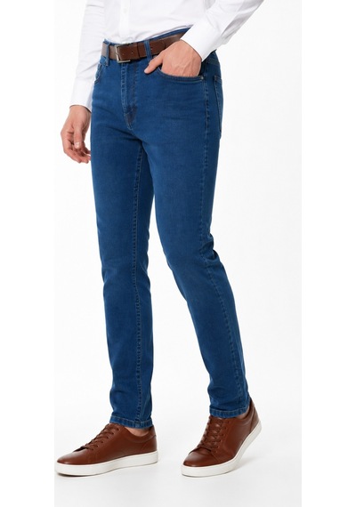 Locus Jeans Erkek Regular Fit Jeans Pantolon 320 Bgl-st05452 Mavi - Yeşil