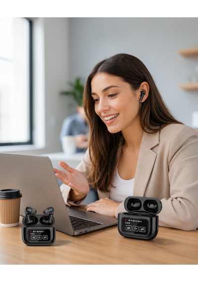 Bluetooth Kulaklık Dokunmatik Ekran UczzzekranlıApple Uyumlu AirPodsprooo2-1 Diğer
