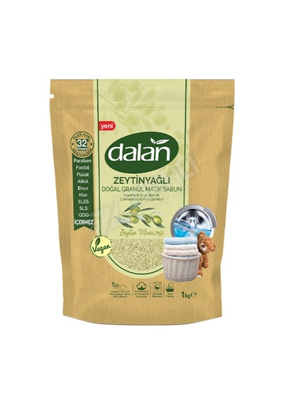 3 Adet Dalan Doğal Granül Sabun Zeytinyağlı 1000 Gr