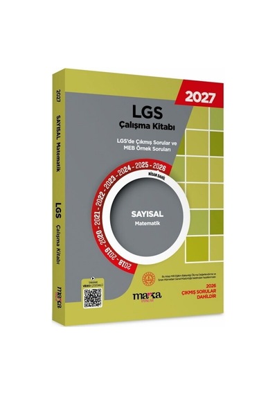 2027 Meb Lgs Sayısal Matematik Çalışma Kitabı Çıkmış Sorular Ve Örnek Sorular Marka Yayınları