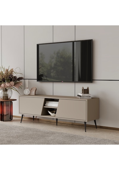 Roma Tv Ünitesi 120 Cm Mdf Metal Ayak Kum Taşı