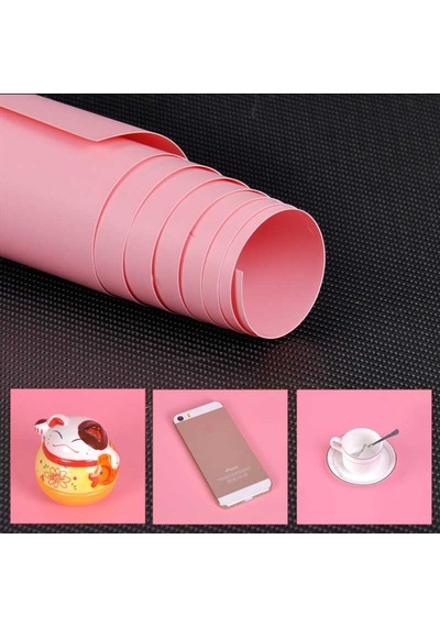 Gdx Stüdyo PVC  Fon Perde, Silinebilir, Kırışmaz (Pink) 120x200 C