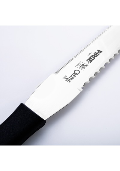 Creme Pasta Bıçağı Çift Dişli 35 Cm Siyah