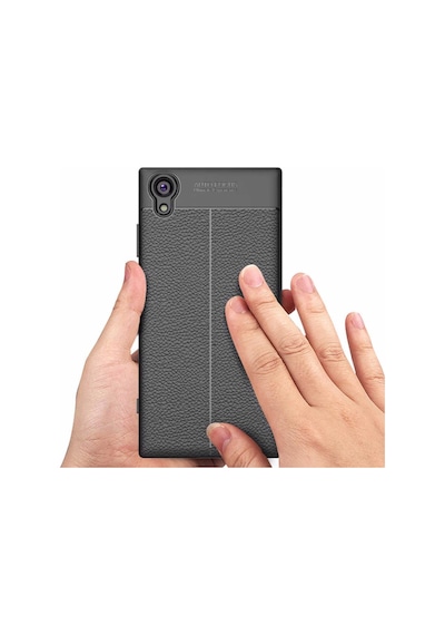 Sony Xperia Xa1 Plus Kılıf Deri Tarzı Niss Silikon Case