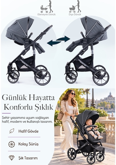Prego Range Pro Travel Sistem Portbebeli Bebek Arabası