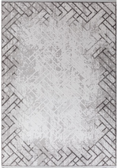 Gabardin Halı Moss 5007 Serisi Triko Akrilik Salon Oturma Yatak Odası Halısı Gri