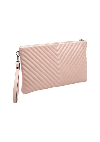 Silver Polo Crash Pudra Kapitone V Kadın Portföy Ve Clutch El Çantası Sp1034