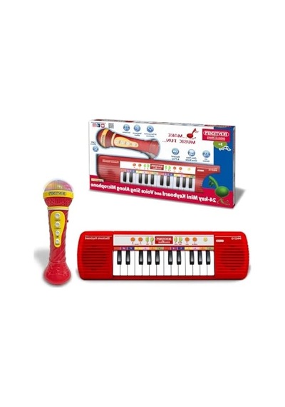 Işıklı Org Ve Mikrofon İle 24 Tuşlu Karaoke Seti