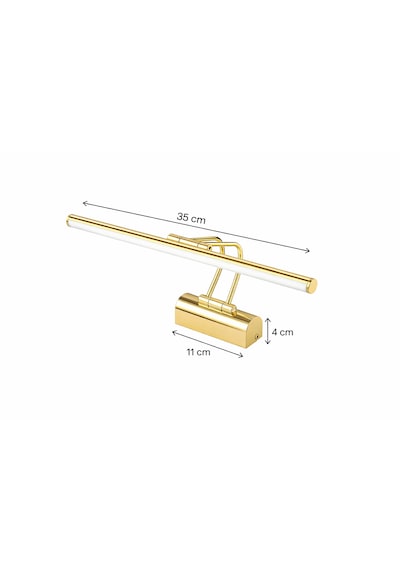 Sarjlı Led Flüt Resim Aplik 6w 3200k Gün Işığı 35cm Duvar Tipi Ayna/tablo Üstü Dekoratif Işık Ip20 Iç Mekan Kullanım Gold