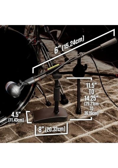 Shure By Tek Bölümlü Bomlu Kompakt, Düşük Profilli Mikrofon Standı Sh-desktop2