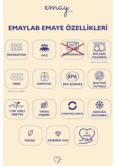 Lexroo 100. Yıl Özel Tasarım Emaye Kupa Çıkmayan Desen