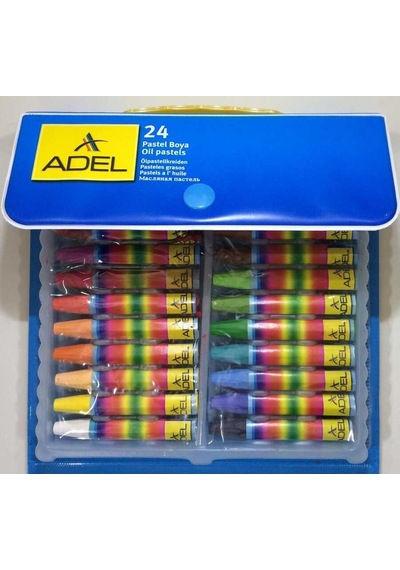 Adel Adeland Taşıma Çantalı Pastel Boya 24 Renk