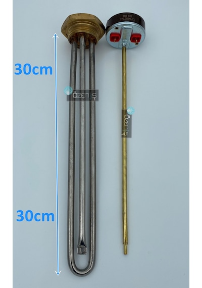 1-1/4'' Krom Kafalı Güneş Enerjisi Rezistansı (Yerli Üretim) - Termostatlı - Kapaklı 1-1/4'' Krom Kafalı Güneş Enerjisi Rezistansı (Yerli Üretim) - Termostatlı - Kapaklı