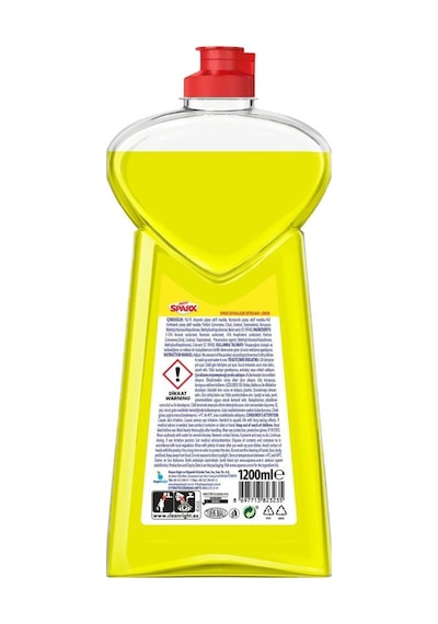Asperox Sparx Sıvı Bulaşık Deterjanı Limon 1200 Ml