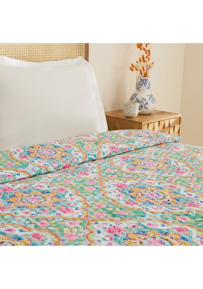 Karaca Home Luna Çok Amaçlı Çift Kişilik Yatak Örtüsü Multicolor Çok Renkli