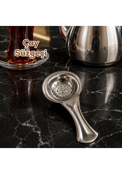 Porsima Paslanmaz Çelik Çay Süzgeci - 12cm