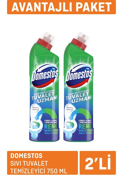 Domestos Sıvı Tuvalet Temizleyici 2 X 750 Ml