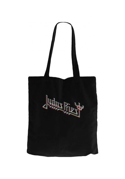Judas Priest Logo 2 Siyah Kanvas Bez Çanta Siyah