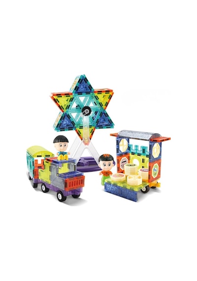 Plastik Kutuda Magnetic Yapı Blokları 3d Puzzle 71 Parça 6.5 Cm